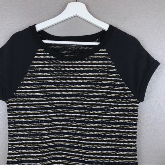 Sanctuary Side Zip metallic Accent Shift Shirt Dress Size Small - Picture 4 of 7